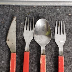 Juego de 4 cubiertos Coca-Cola con cabo de plástico - imagen 3