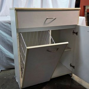Mueble de Baño Blanco con Cajón y Puertas en MDF - imagen 2