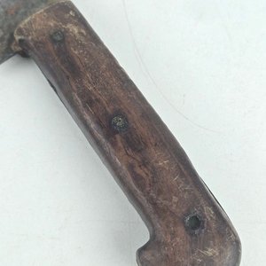 Cuchilla Antigua Acero Solingen Guazu Bira con Mango de Madera - imagen 7