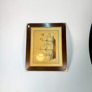 Lote siguiente: Cuadro Lámina "Golden Hind" con Marco