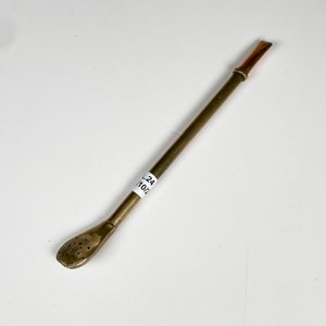 Bombilla de plata y oro, paleta detalle - imagen 2