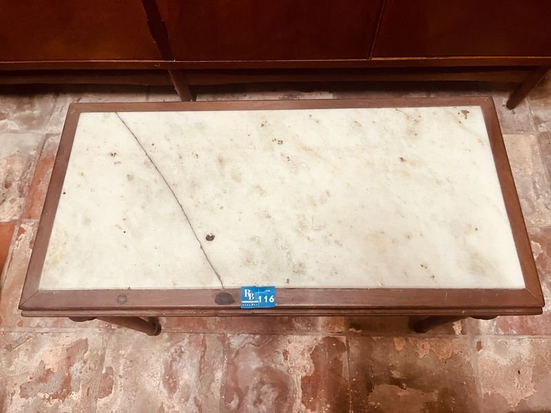 MESA RATONA MADERA CON MARMOL - imagen 2