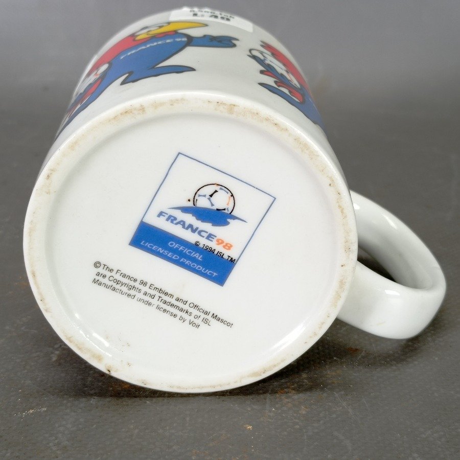 Taza oficial de FRANCIA 98 en muy buen estado - imagen 3
