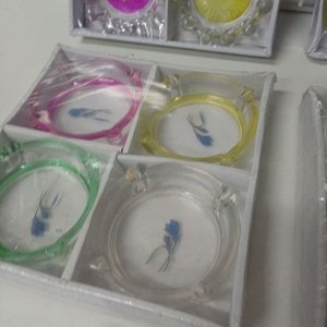 Ceniceros de Vidrio con Diseños Florales - Pack de 40 Unidades - imagen 4