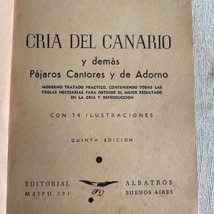 Libro "Cria del Canario y Demás Pájaros Cantores y de Adorno" por Estanislao Guarro - imagen 2