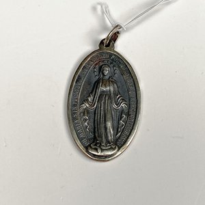 Medalla Religiosa Ovalada de Plata - imagen 2