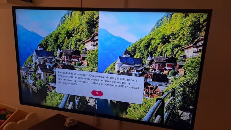 Televisor LG de 43 pulgadas con resolución UHD