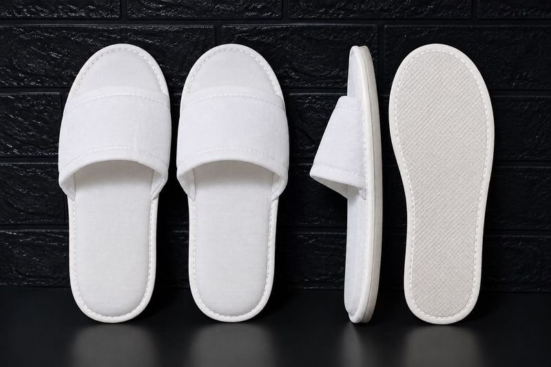 Pack de 40 Pares de Pantuflas Blancas Surtidas en Talles