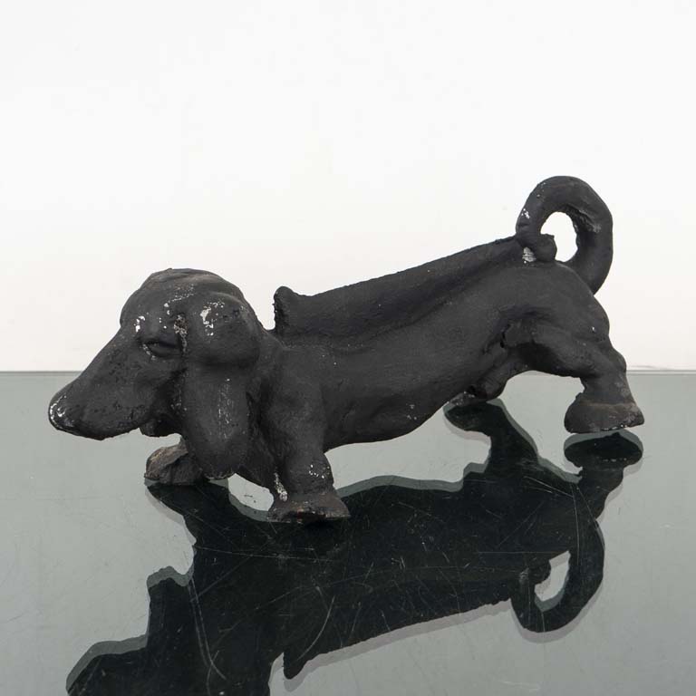 Perro limpiabotas de metal - Medidas: 37x14cm