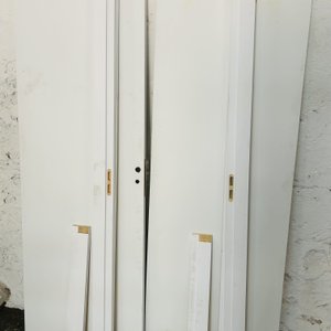 Lote #089a – Dos puertas de madera interior con marco sin pestillos ni llaves – 70x202cm - imagen 3