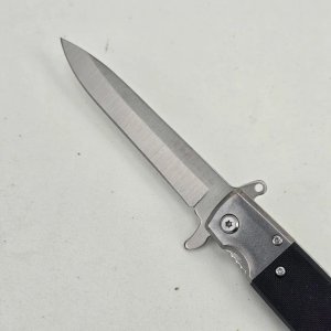 Navaja Plegable de Bolsillo con Mango Negro y Clip - imagen 2
