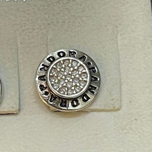 Par de Aros Pandora Plata 925 con Cristales Brillantes - imagen 6