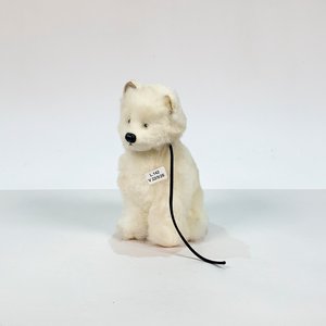 Peluche de Perro Blanco, 20 cm - imagen 1