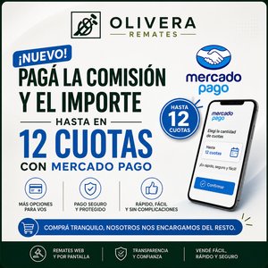 Lote anterior: Oportunidad: Paga con Mercado Pago hasta en 12 cuotas