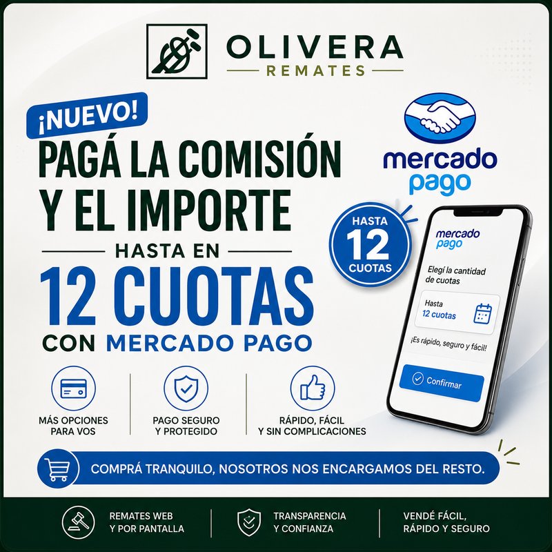 Oportunidad: Paga con Mercado Pago hasta en 12 cuotas
