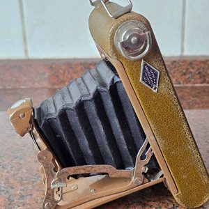2 Antiguas Cámaras de Fuelle Plegable Kodak y Foth con Estuches - imagen 4