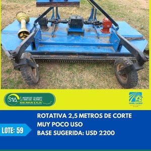 Lote anterior: Rotativa 2.5 Metros de Corte para Tractor