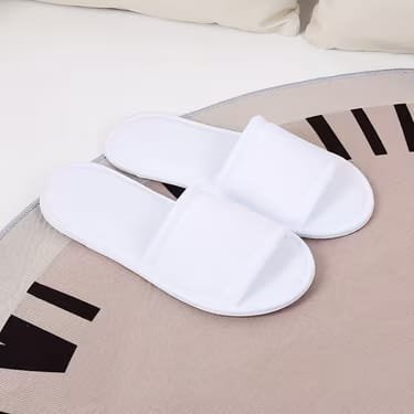 Par de Pantuflas Blancas Desechables para Hotel o Hogar