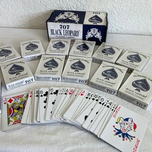 Mazos de Cartas de Póker Black Leopard 707 Plastic Coated - imagen 3