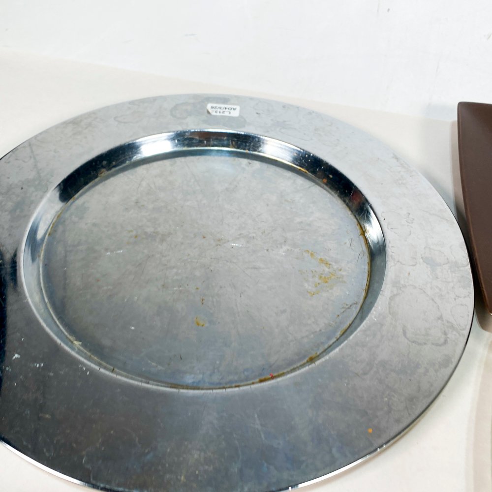Platos y fuentes de vidrio y metal - imagen 3