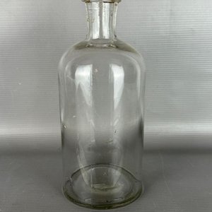 Frasco de Farmacia Antiguo de Vidrio Transparente - imagen 5