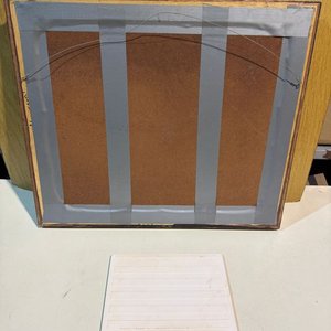 Cuadro con Cerámica Pintada Artesanalmente: Escena de Pueblo - imagen 3