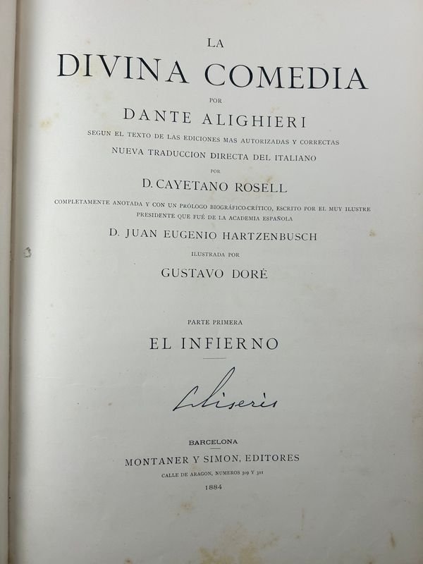 La Divina Comedia de Dante Alighieri, traducción de Cayetano Rosell - imagen 2