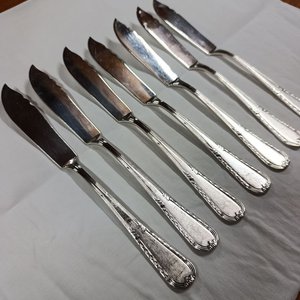 Juego de 7 Cuchillos para Pescado Wolff Prata 80 con Baño de Plata - imagen 2
