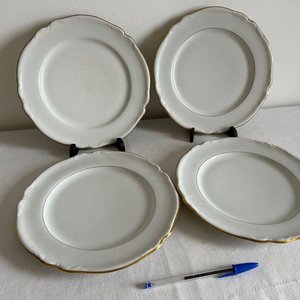 Juego de 4 Platos Llanos de Porcelana Alemana Bavaria C.T. Hutschenreuther - imagen 2