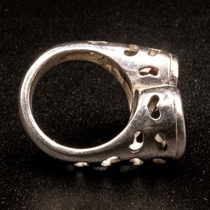 Anillo de Plata 950 con Citrino y Pasiolita - imagen 2