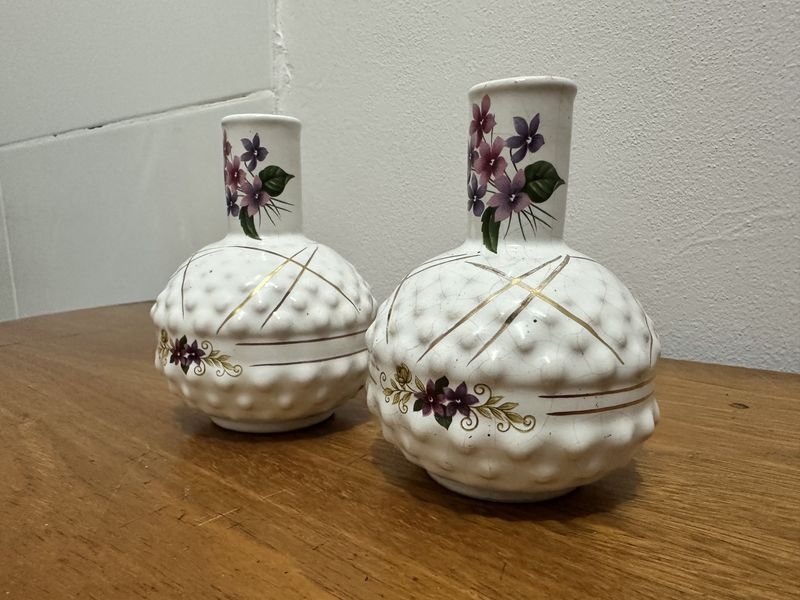 Adornos de Botella en Porcelana - Vajillas con Flores - imagen 3