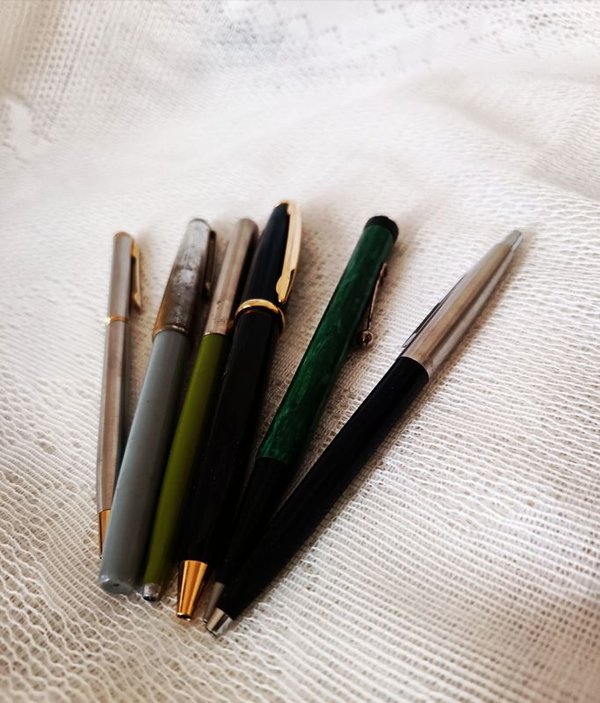 Lote de Plumas y Bolígrafos Antiguos/Vintage - Marca Continental - imagen 1