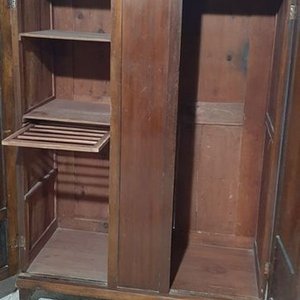 Ropero Antiguo de Roble con Dos Puertas - imagen 3