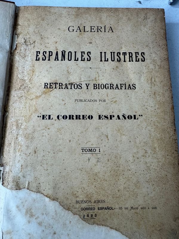 Galería Españoles Ilustres Retratos y Biografías Publicadas por El Correo Español - Buenos Aires 1893 - imagen 2