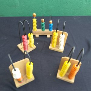 Lote de 5 Ábacos de Madera para Contar - imagen 1