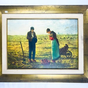 Lote siguiente: Cuadro con Lámina de Personajes Campesinos, 70x49 cm