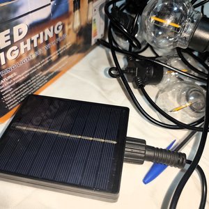 Guirnalda Luces LED Vintage Solares, Luz Cálida, 10 Lámparas - imagen 3