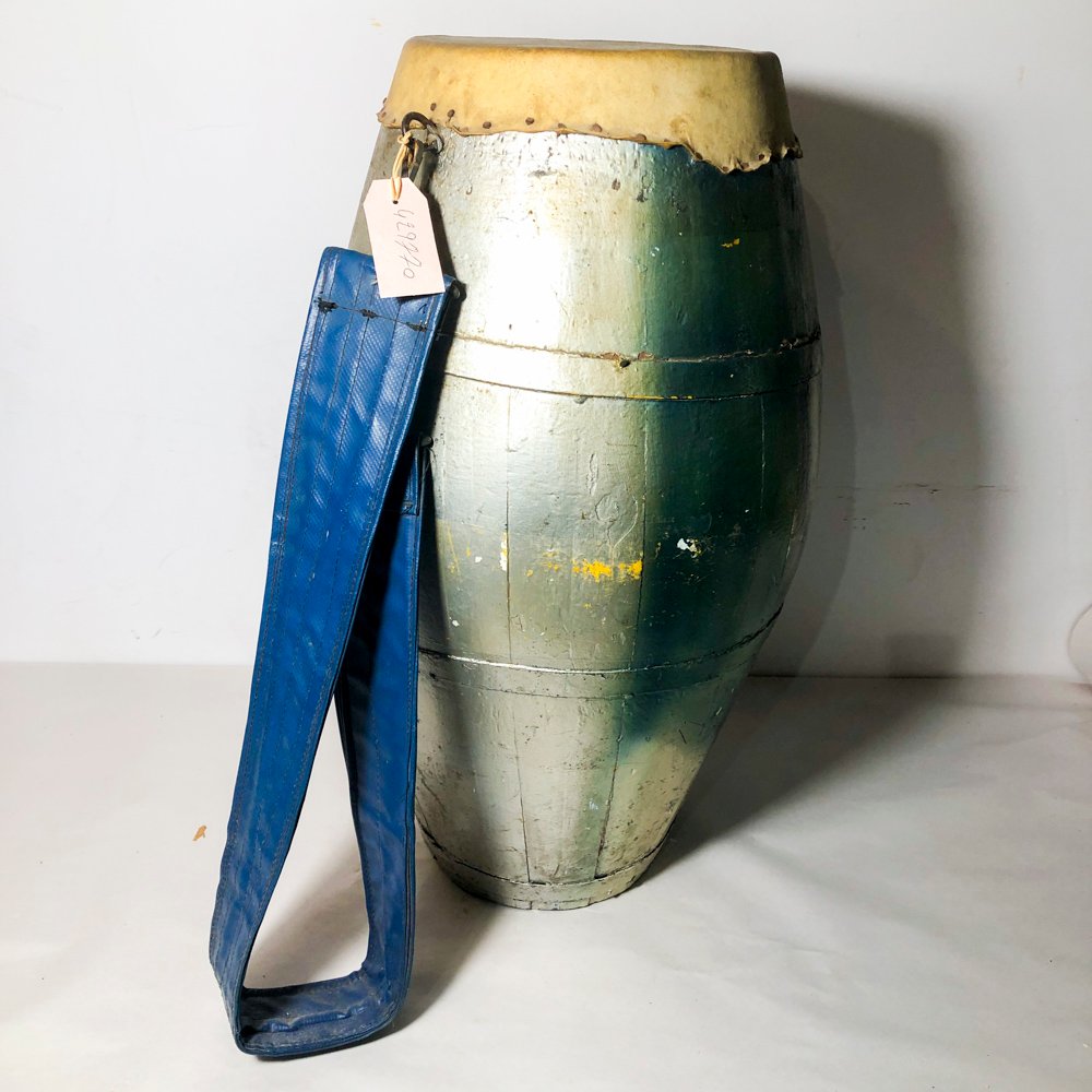 Tambor Repique de Madera con Correa Azul