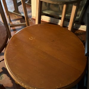 Juego de 4 Mesas Ratona Redondas de Madera para Restaurar - imagen 5