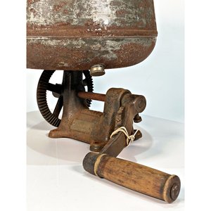 Descremadora Antigua "Domo" de Suecia con Tacho y Manija para Hacer Manteca - imagen 3
