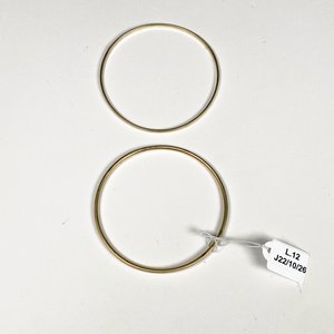 Par de Esclavas Enchapadas Doradas - imagen 2