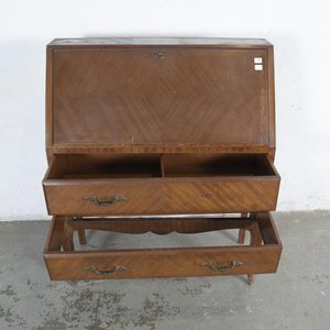 Mueble Secretaire Antiguo con Alzada y Estantes - imagen 2