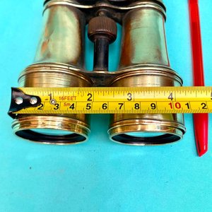Antiguos prismaticos en bronce. Grandes de 14 cm de largo por 10 cemento de ancho 11.5 cm. - imagen 7