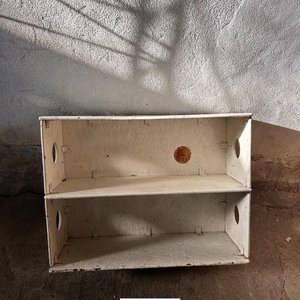 Estante Aéreo Metálico Blanco con Dos Niveles - imagen 4