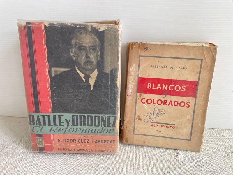 Libros Históricos Batlle y Ordóñez y Blancos y Colorados