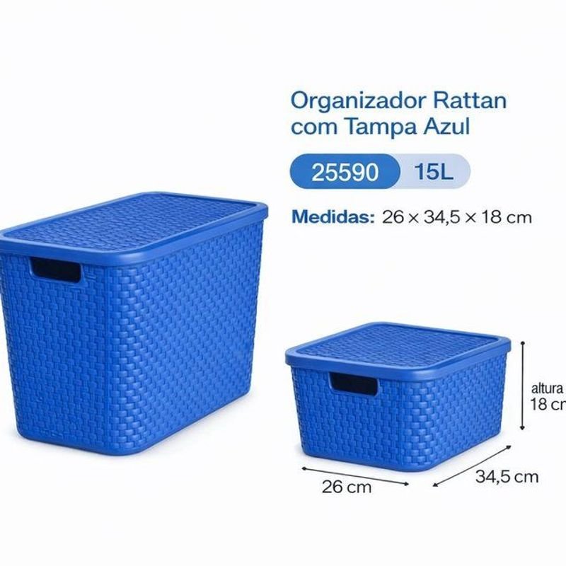 Caja de almacenamiento Rattan de 15 litros - imagen 4