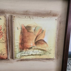 Cuadro Moderno con Flores y Marco de Madera - imagen 4