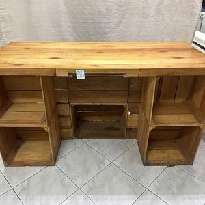 Mostrador Rústico de Madera con Cajones - imagen 3