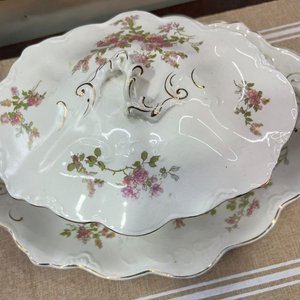 Sopera Johnson Bros England con Fuente Oval Decorada - imagen 3