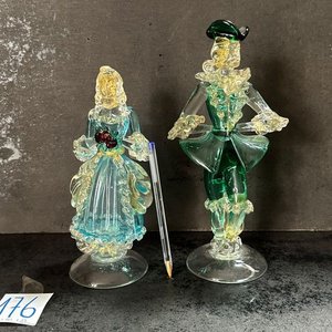 Par de Bailarinas de Vidrio Soplado, 25 cm - imagen 2